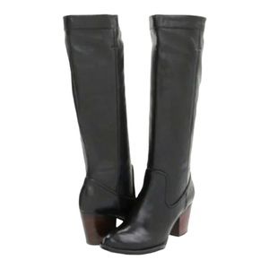 FRYE RORY SCRUNCH BLACK BOOTS SIZE 6.5